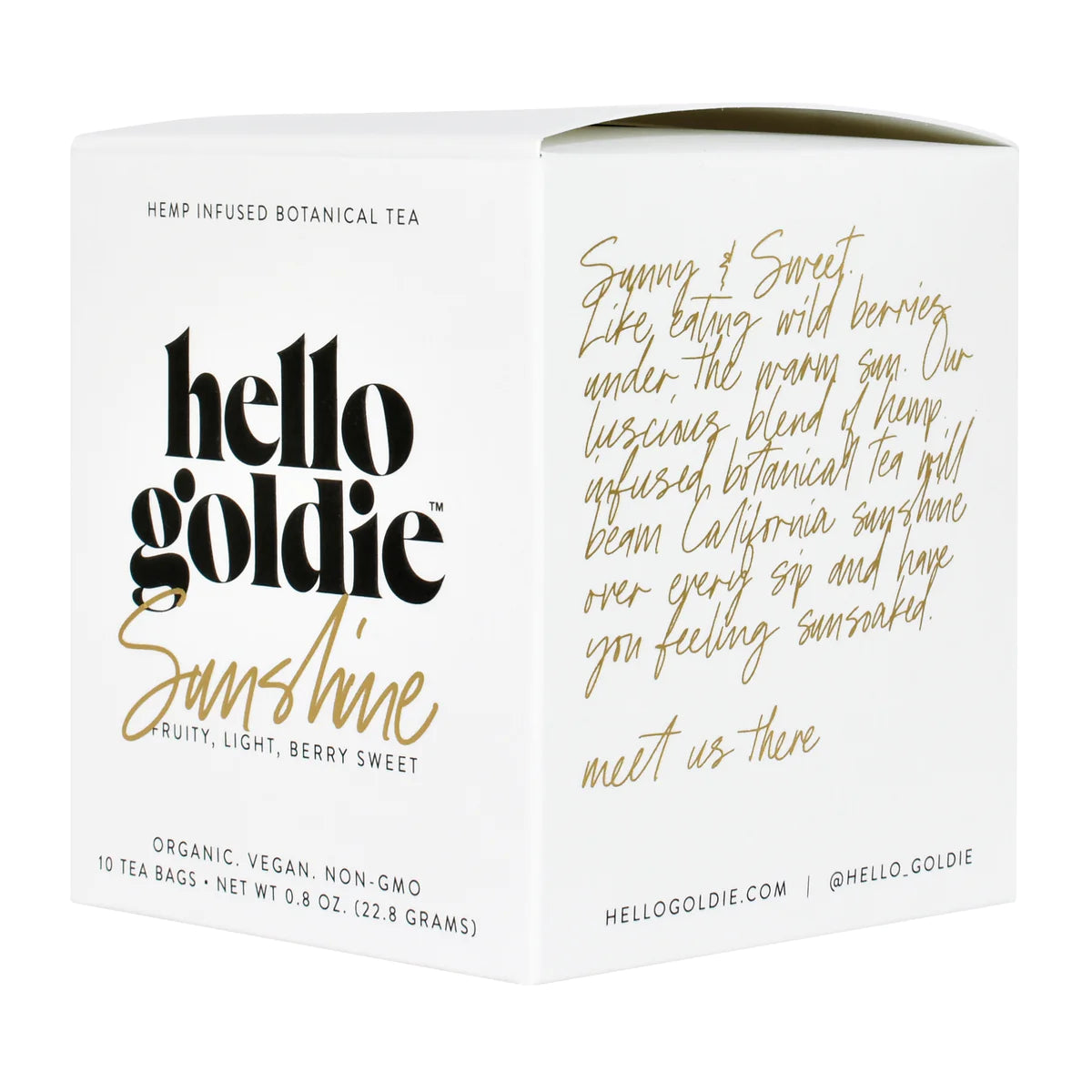 Hello Goldie Sunshine botanical tea, 10/box