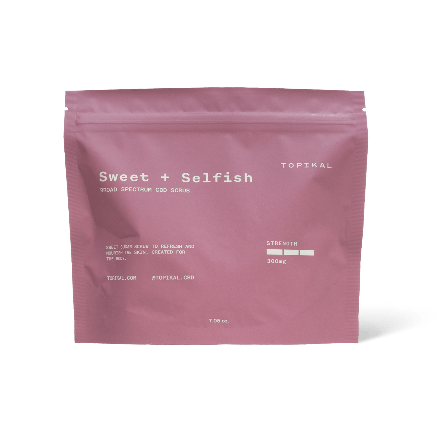 Topikal Sweet + Selfish CBD Sugar Scrub 300 mg