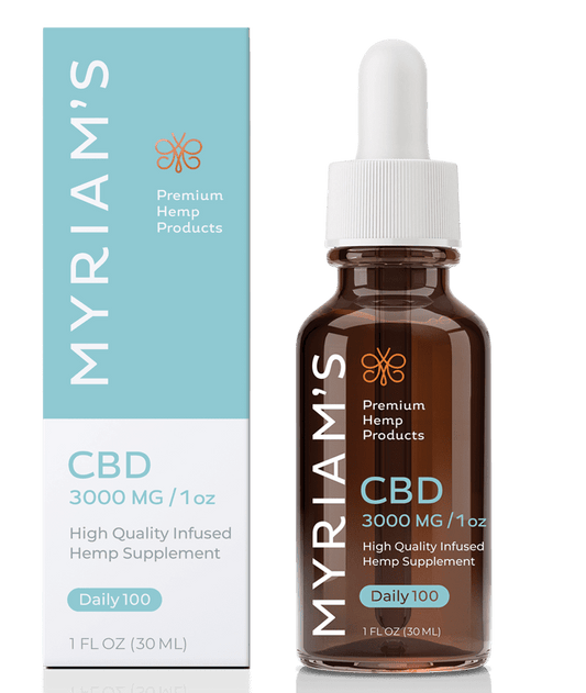 Myriam's Hemp Daily 100 CBD Oil 1oz.