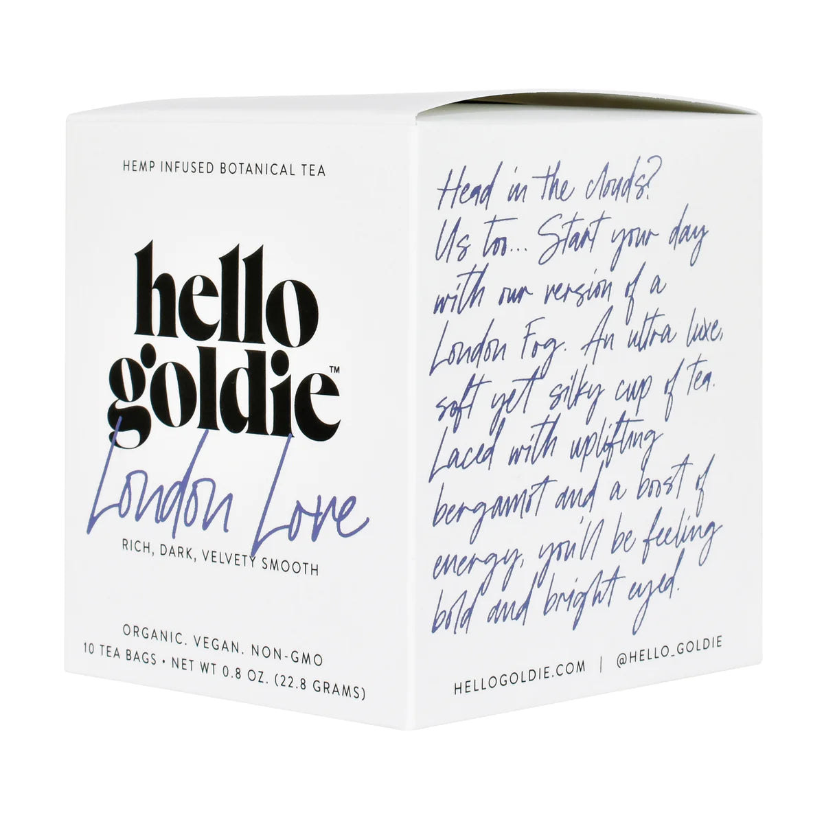 Hello Goldie London Love botanical tea, 10/box