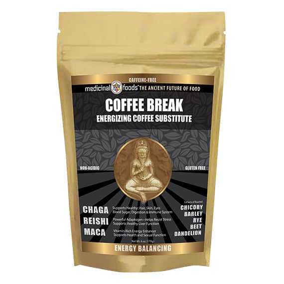Medicinal Foods Coffee Break Functional Mushrooms Blend Chaga Reishi Maca Powder