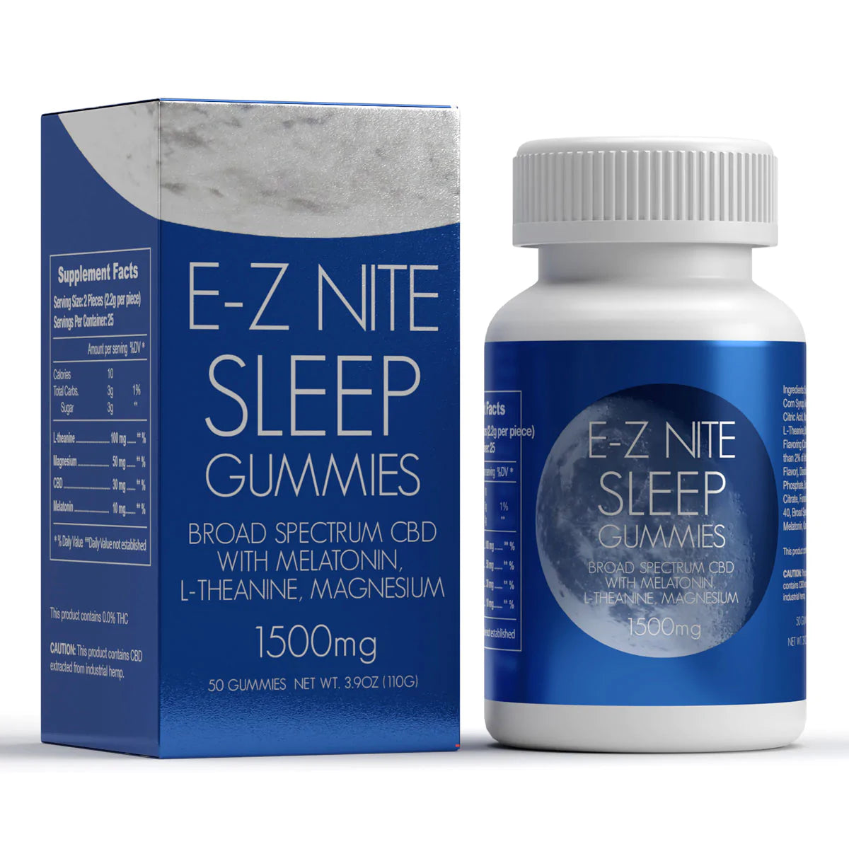 E-Z Nite Sleep CBD+Melatonin Gummies 1500mg