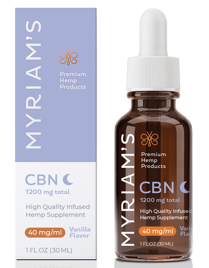 Myriam's Hemp CBN 1200 mg Oil 1 oz. - Vanilla