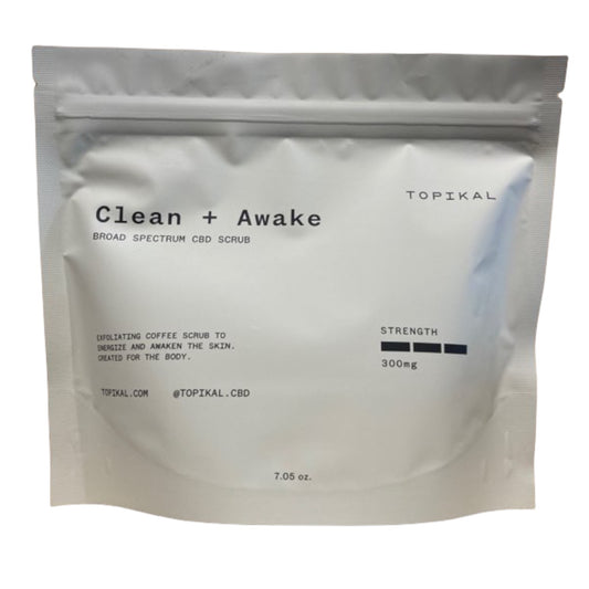 Topikal Clean + Awake CBD Coffee Scrub 300 mg