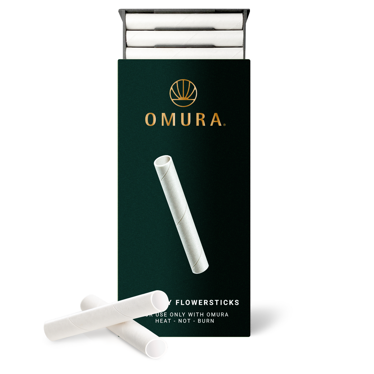OMURA Compostable Whole Flower Empty Vape Cartridges (12 Pack)